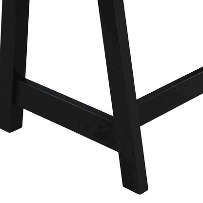 Rustic Trestle Desk With Shelves In Melamine And Mdf Finish For Office Workspace