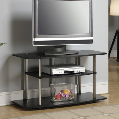 No Tools 3 Tier Wide TV Stand for TVs up to 46 Inches