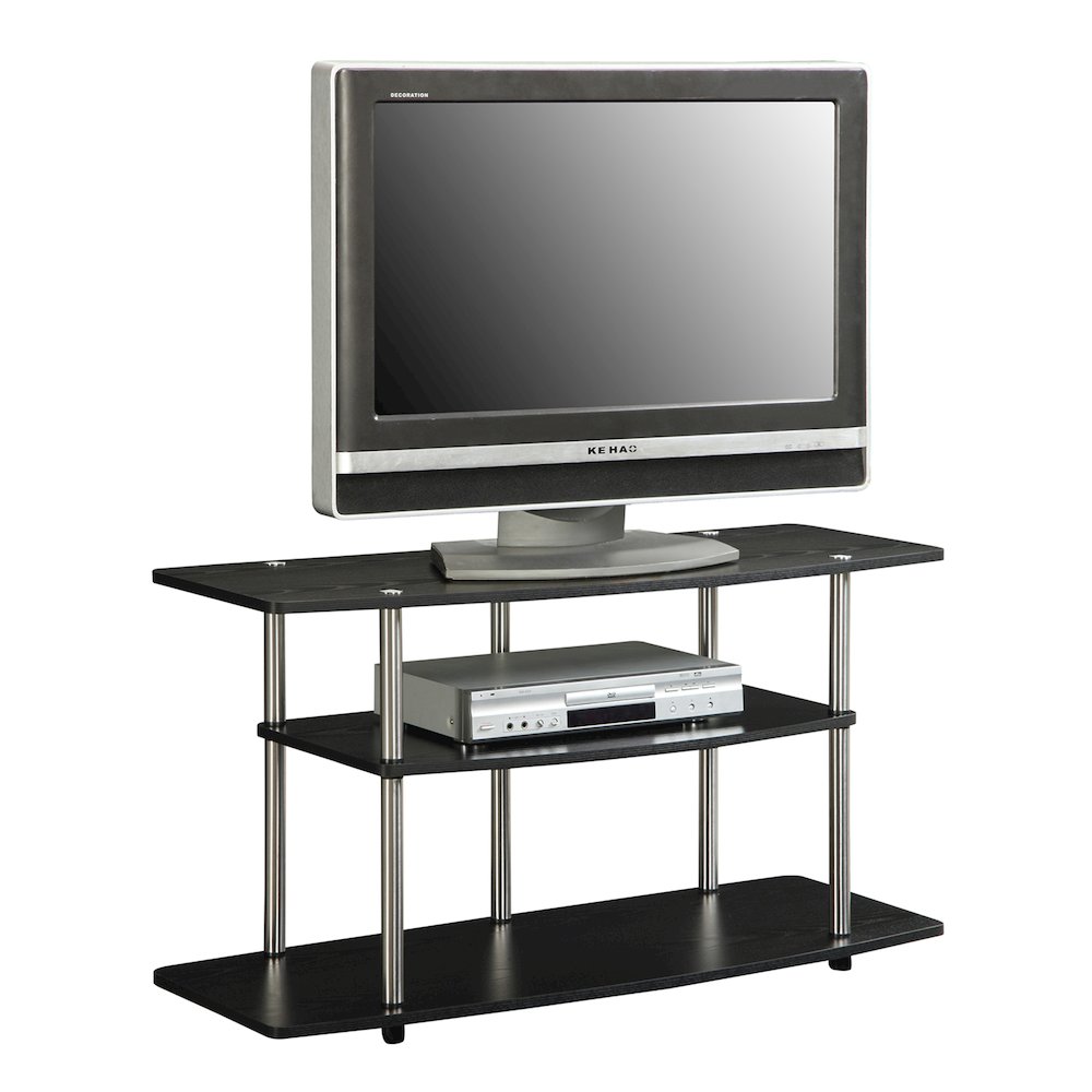 No Tools 3 Tier Wide TV Stand for TVs up to 46 Inches