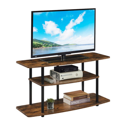 No Tools 3 Tier Wide TV Stand for TVs up to 46 Inches
