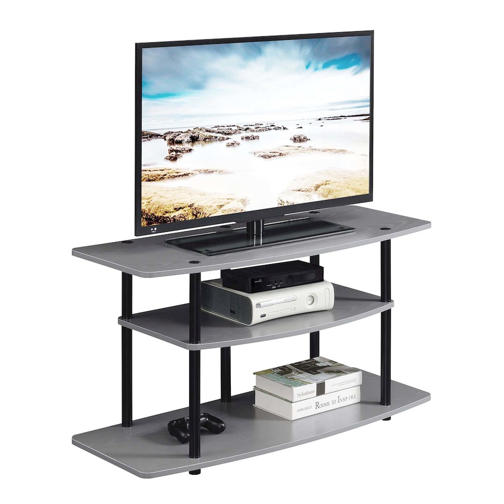 No Tools 3 Tier Wide TV Stand for TVs up to 46 Inches