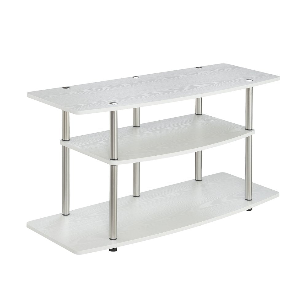 No Tools 3 Tier Wide TV Stand for TVs up to 46 Inches