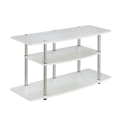 No Tools 3 Tier Wide TV Stand for TVs up to 46 Inches