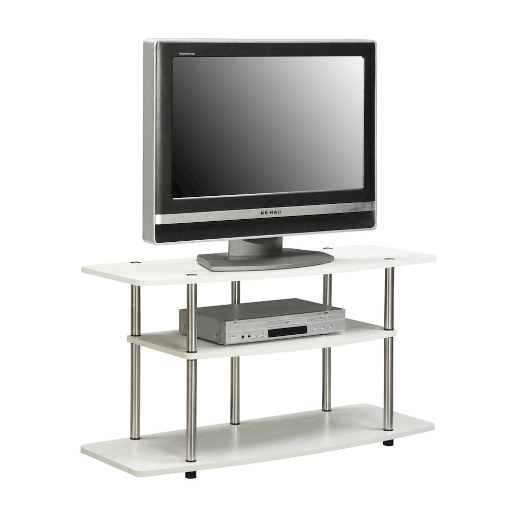 No Tools 3 Tier Wide TV Stand for TVs up to 46 Inches