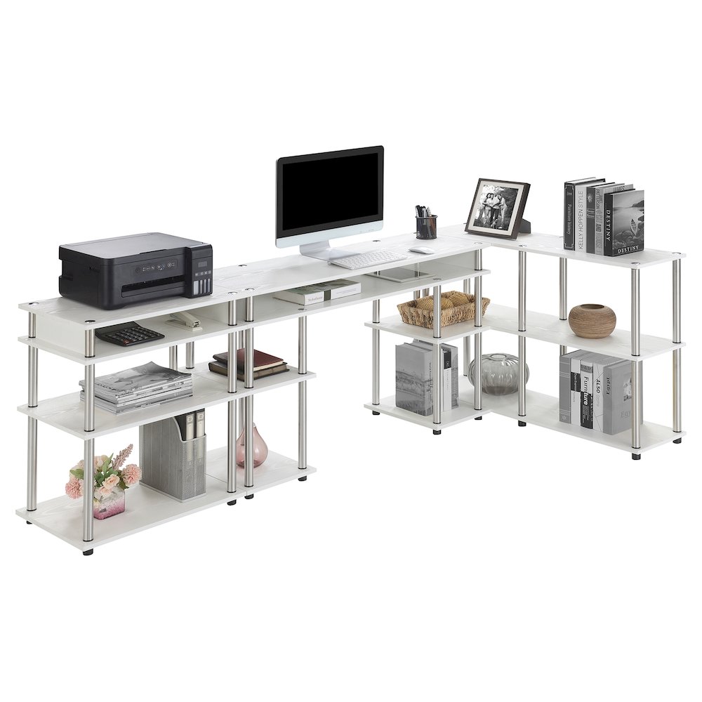 Designs2Go No Tools Desk, Printer Stand, and Console Table Set