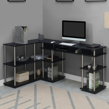 Designs2Go No Tools Desk and Console Table Set