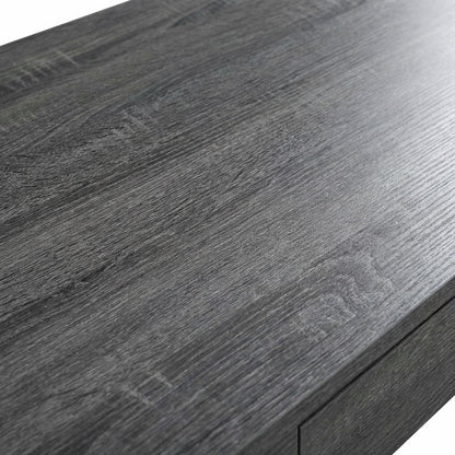 Weathered Gray 1-Drawer Office Desk With Mdf And Particle Board Finish