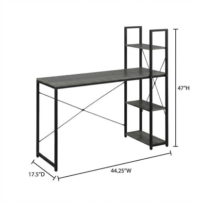 Multi-Function Office Desk, 2 Outlets And 2 Usb Ports For Convenient Workstation