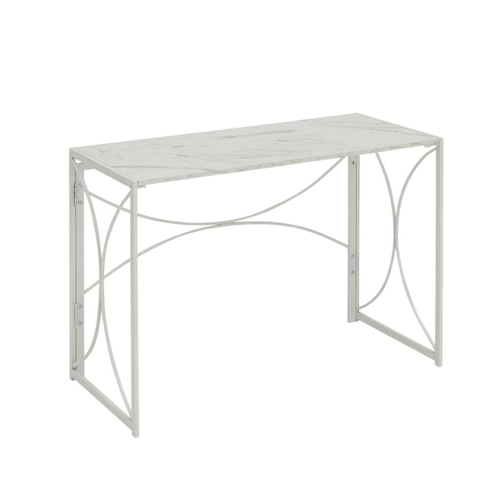 Portable Marble Finish Folding Desk With Compact Design And Strong Build