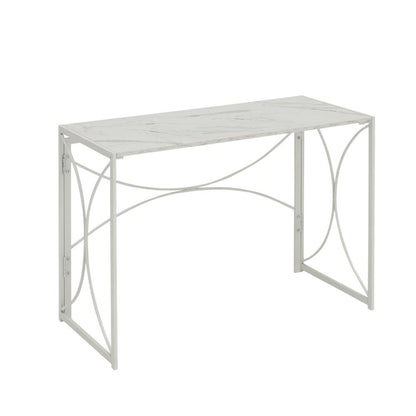 Portable Marble Finish Folding Desk With Compact Design And Strong Build