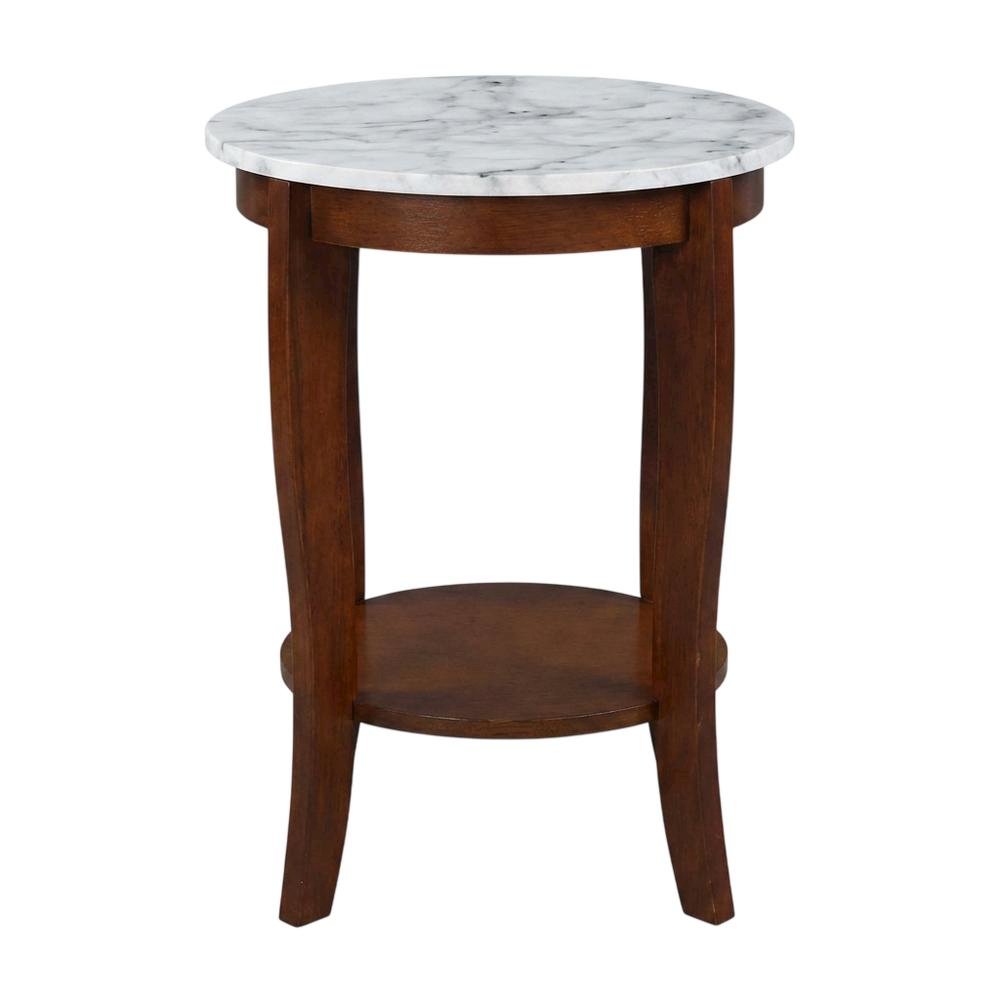 Round End Table with Smooth Surface and Sturdy Frame