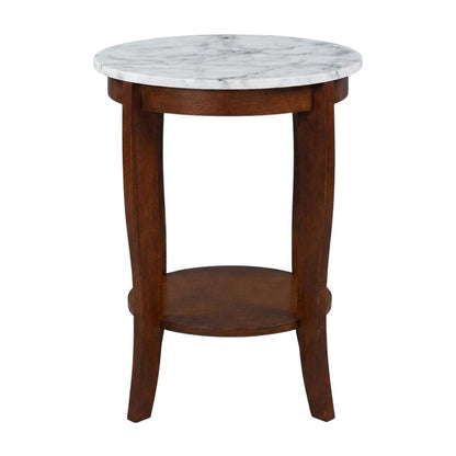 Round End Table with Smooth Surface and Sturdy Frame