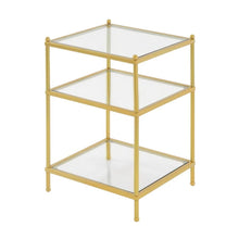 Wood Finish End Table with Smooth Surface and Sturdy Support