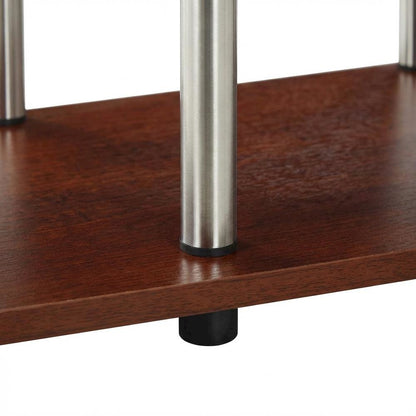 Contemporary Brown Particle Board TV Stand for up to 46-Inch TVs