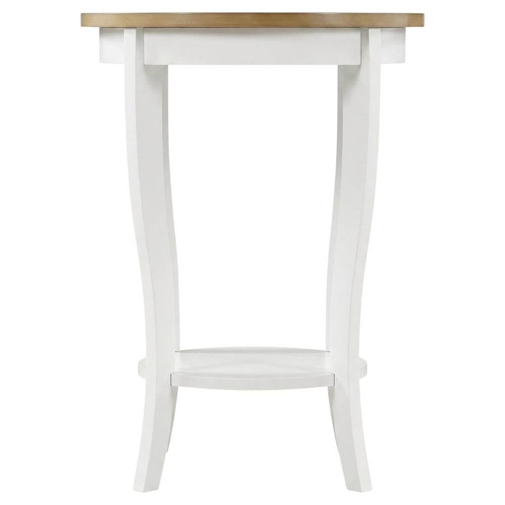 Round End Table in Contemporary Finish with Sturdy Surface for Living Room