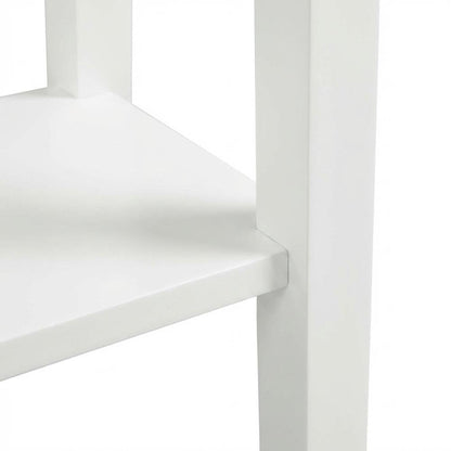 Wooden End Table with Flat Surface for Living Room and Bedroom Use