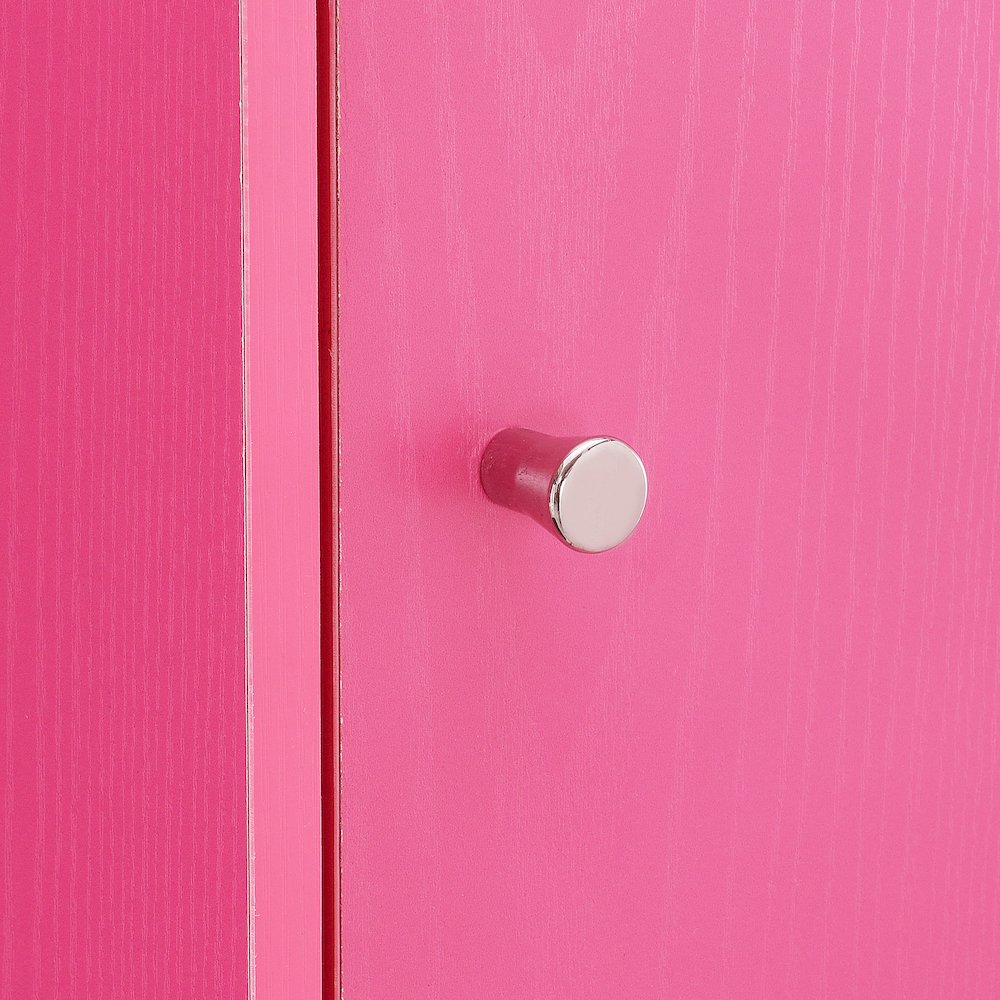 Xtra Storage 3 Door Cabinet with Shelf, Pink