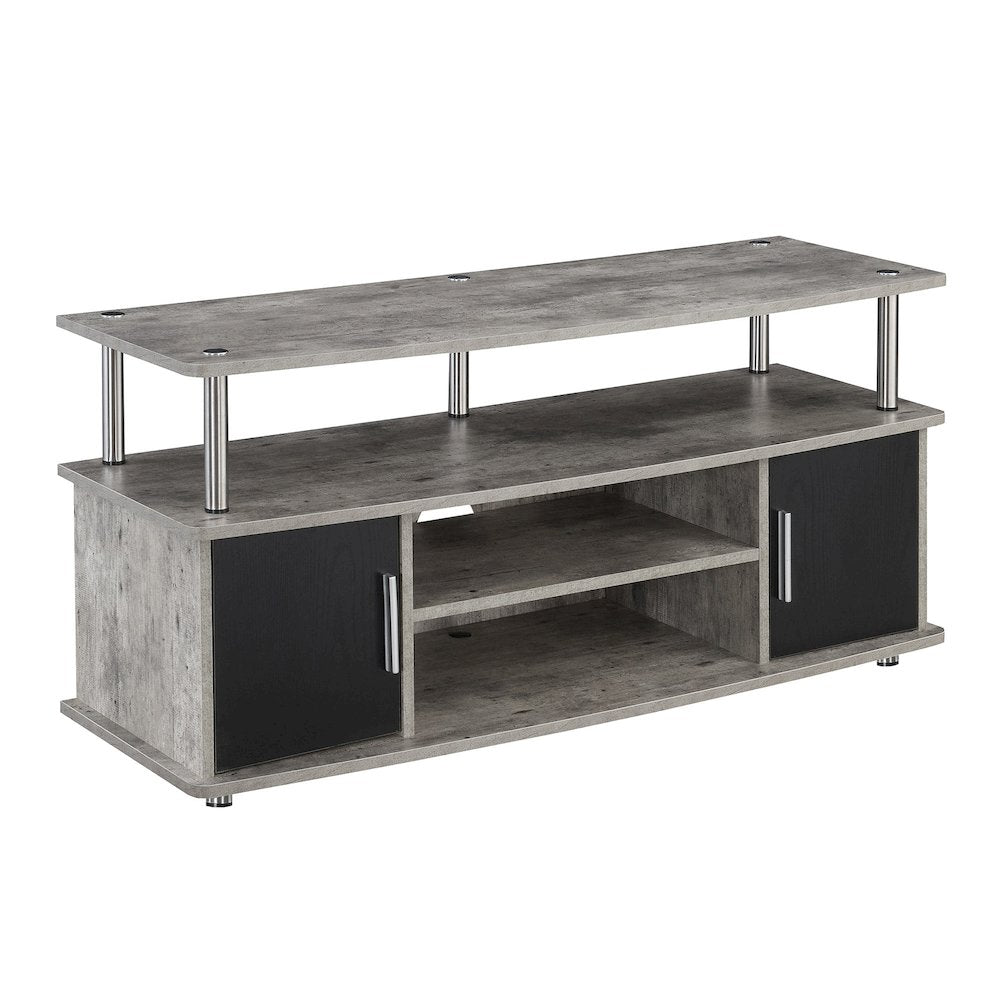 Designs2Go Monterey TV Stand with Cabinets and Shelves for TVs up to 55 Inches