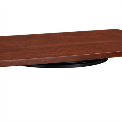 Brown TV stand - swivel riser, 37-inch screens, contemporary style
