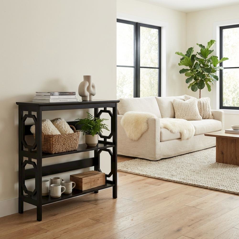 Wooden 3-Tier Bookcase with Non-Lead Base Paint for Stylish Storage
