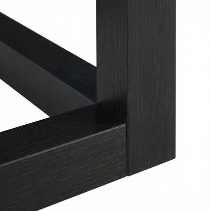 Espresso Office Desk With 2 Drawer Storage And Charging Station For Workspace