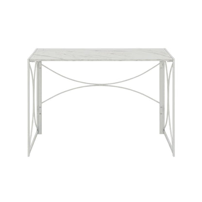 Portable Marble Finish Folding Desk With Compact Design And Strong Build