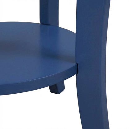 Round End Table with Smooth Surface and Durable Construction