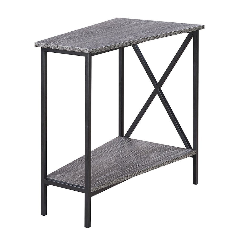 Tucson Wedge End Table with Shelf