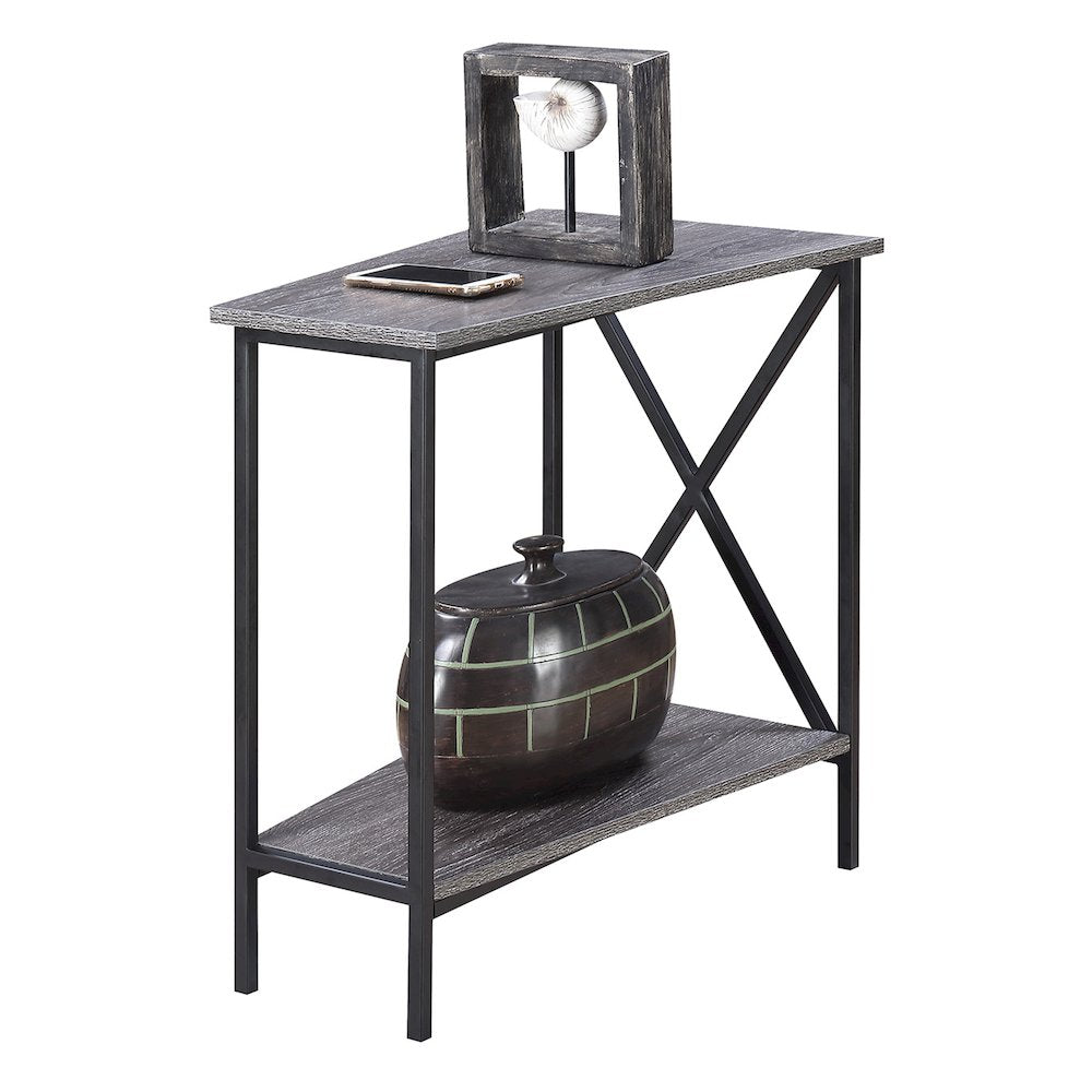 Tucson Wedge End Table with Shelf
