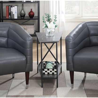 Tucson Wedge End Table with Shelf