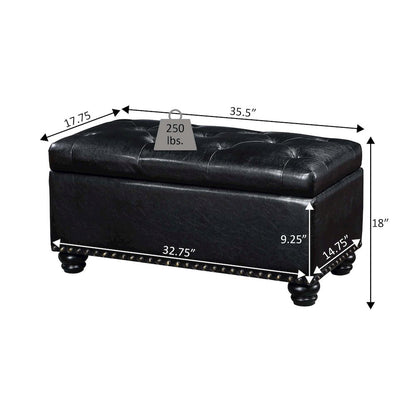 Designs4Comfort 7th Avenue Storage Ottoman Bench