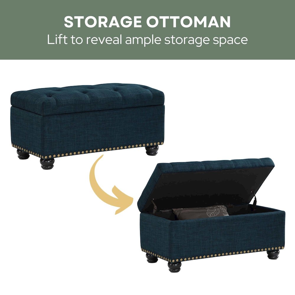 Designs4Comfort 7th Avenue Storage Ottoman Bench
