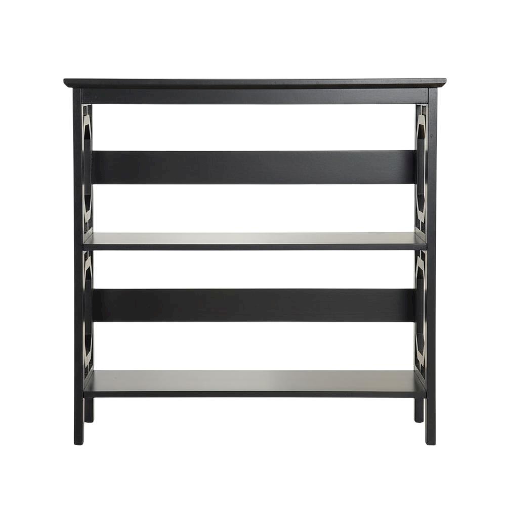 Wooden 3-Tier Bookcase with Non-Lead Base Paint for Stylish Storage