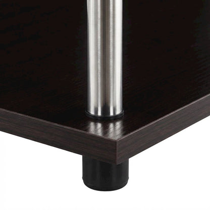 Espresso Student Desk, Integrated Charging Station For Study And Organization