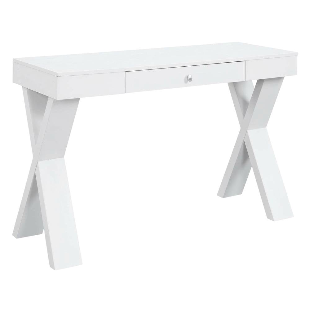 Wooden Office Desk With Drawer In Modern Design For Home And Workspace