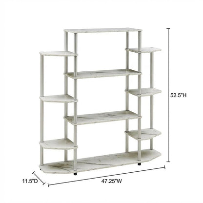 Contemporary Wall Unit Bookshelf with Modern Storage and Display Space