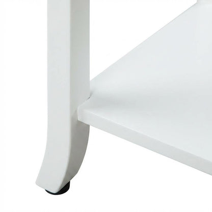 Wooden end table with drawer and slide for living room or bedroom use