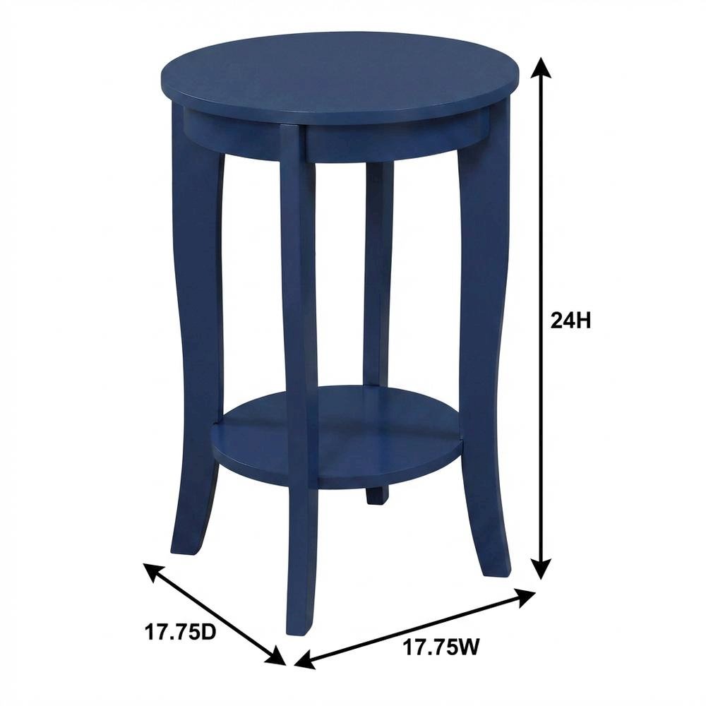 Round End Table with Smooth Surface and Durable Construction