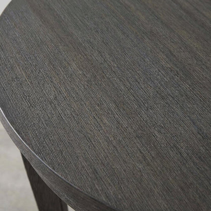 Vintage-Style Round End Table for Living Room or Bedroom
