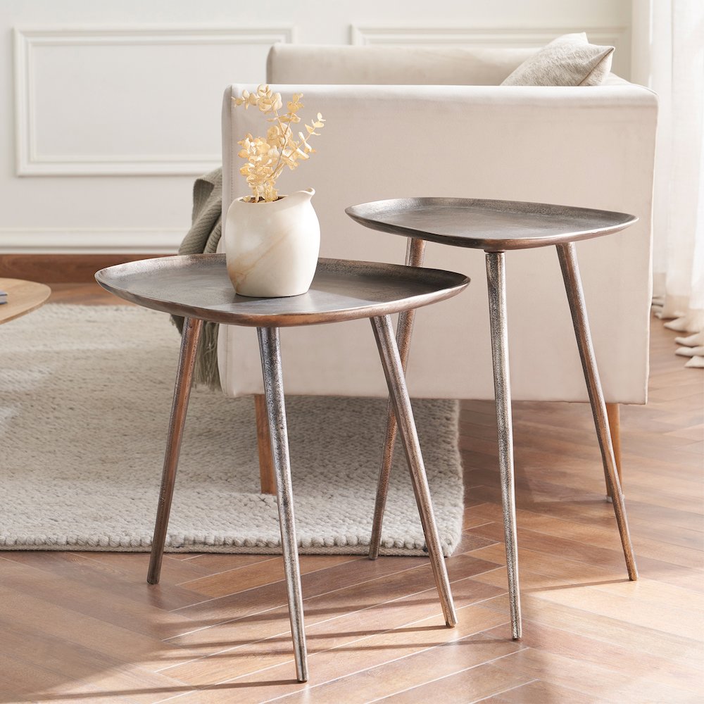 Bali Metal Tall End Table