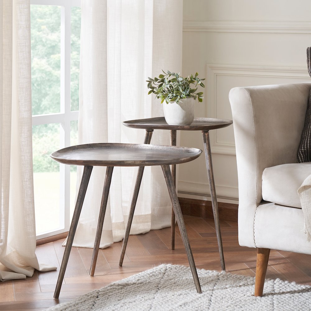 Bali Metal Tall End Table