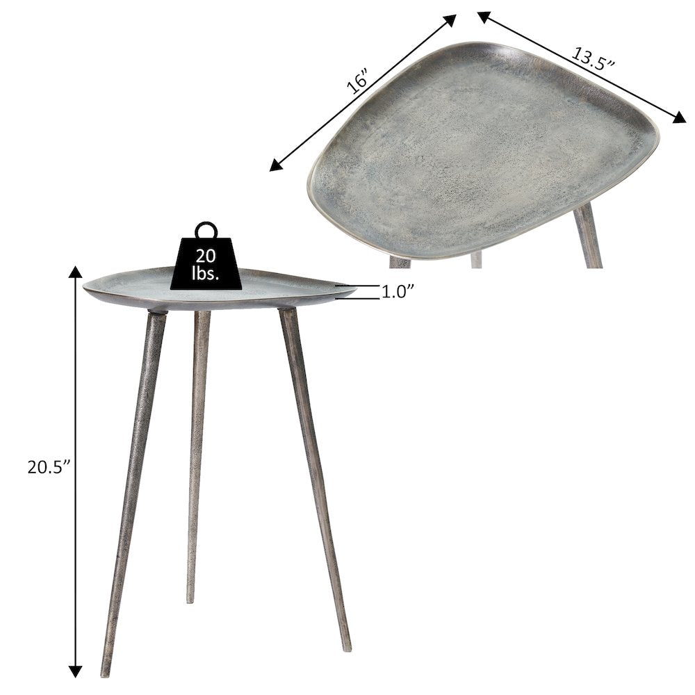 Bali Metal Tall End Table