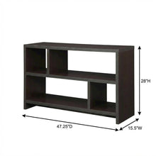Espresso TV Stand Console with MDF and Melamine Veneer Finish for 50-Inch TVs