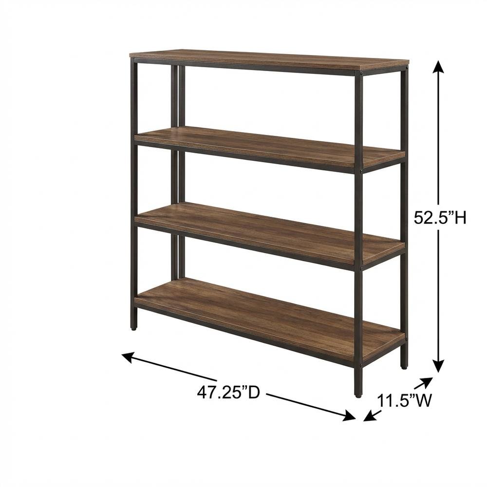 Contemporary Modern Wall Unit Bookshelf with Multiple Shelves and Sleek Design