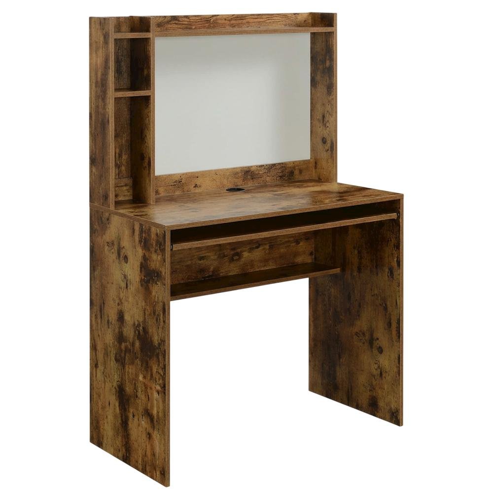 Contemporary Student Desk, Magnetic Bullet, Board And Shelves For Study Space