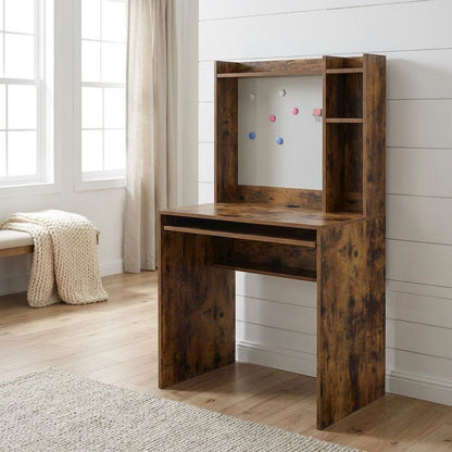 Contemporary Student Desk, Magnetic Bullet, Board And Shelves For Study Space