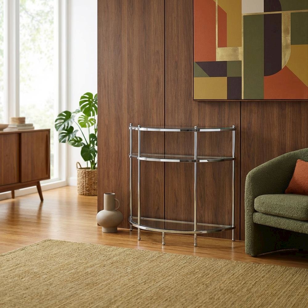 Accent table in sleek design with sturdy construction for versatile space use