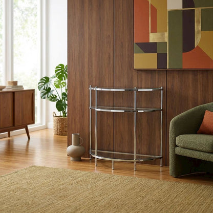 Accent table in sleek design with sturdy construction for versatile space use