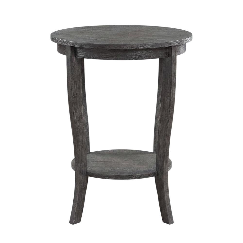 Vintage-Style Round End Table for Living Room or Bedroom