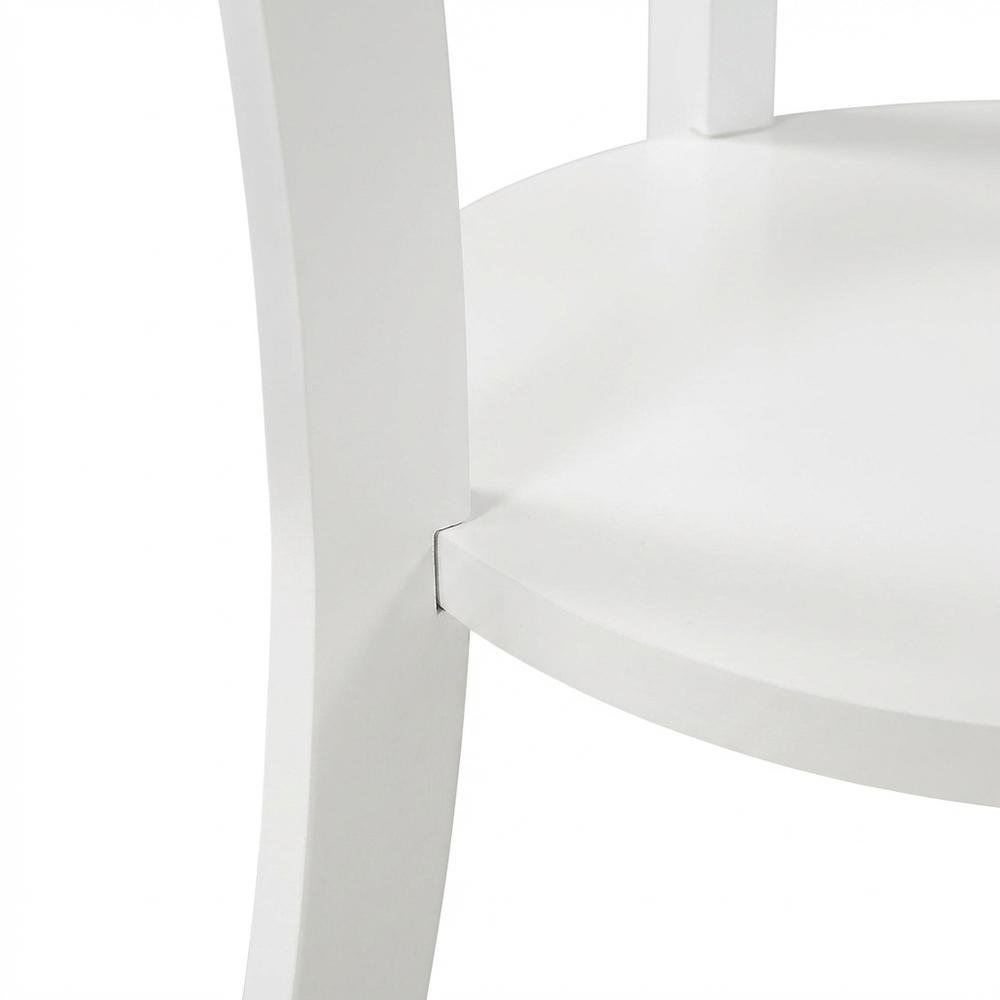 Round End Table in Contemporary Finish with Sturdy Surface for Living Room